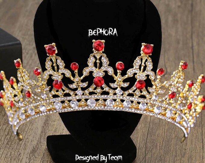 BEPHORA Handmade Princess Luxury Crystal Vintage 2023 Hairbands Diadem Royal Queen Tiaras and Crowns Women Pageant Wedding Hair Accessories