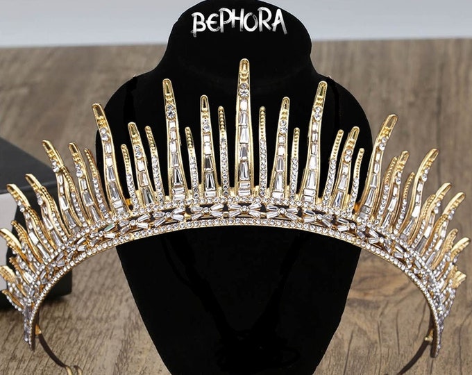Wedding Crown, Tiara, Crown, Princess Tiara, Wedding Tiara, Princess Crown, Gold Tiara, Silver Tiara, Wedding, Weddings, Photo Shoot, Party