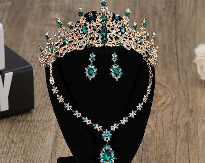 BEPHORA Handmade Gorgeous Luxury Jewelry Sets Necklace Earrings Tiaras Crowns Women Prom Diadem Ornaments Wedding Hair Jewelry Accessories
