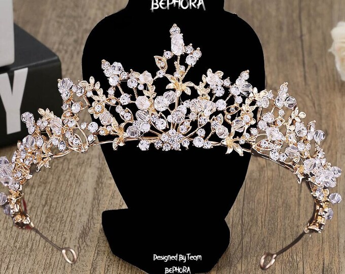 BEPHORA Handmade Bride Headdress NEW Luxury Water Queen Tiaras Crowns Women Pageant Prom Diadem Ornaments Wedding Hair Jewelry Accessories