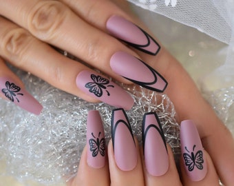 Faux Ongles Longs Etsy