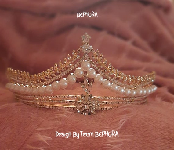 Vintage Queen Tiara Amazon.com: Frcolor Queen Crowns, Rhinestone Baroque Vintage  main image 2