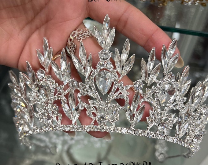 BEPHORA Handmade Fashion Luxury Romantic Crystal Cute Ornaments Crown  Headwear Bride Headdress Girls Queen Luxury Crowns Hair Jewelry