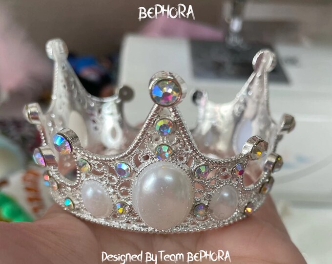 BEPHORA Handmade Fashion Small Crown Crystal Hot Bride Headdress Girls Queen Tiaras Crowns Women Pageant Prom Diadem Hair Jewelry