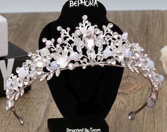 Diadem Wedding NEW Vintage Tiara Crystal Silver Royal Jewelry Set Gift Pageant Crown Baroque Prom Women Quinceanera Dress Bridal Accessories
