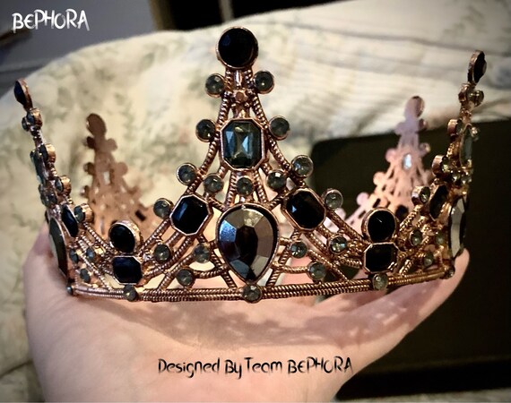 Beauty Pageant Crown Handmade Wedding Tiara Diadem Rhinestones Hair  Accessories