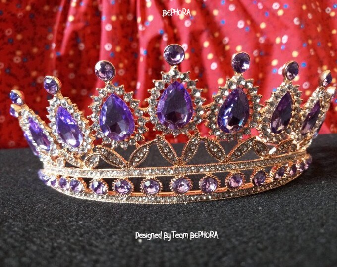 BEPHORA Handmade Baroque Handmade Purple Leaf Tiara Crowns Wedding Hair Vine Accessories Jewelry Bridal Wedding Accessories