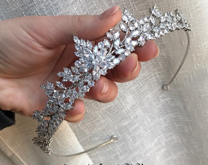 BEPHORA Handmade New Sliver Bride Luxury Royal Queen Tiaras Crowns Box Women Leaves Prom Diadem Ornaments Wedding Jewelry Accessori