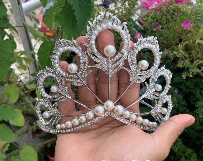 BEPHORA Handmade Fashion Vintage Baroque Wedding Full Crown Romantic Headwear Bride Headdress Girls Queen Luxury Crowns Hair Jewelry