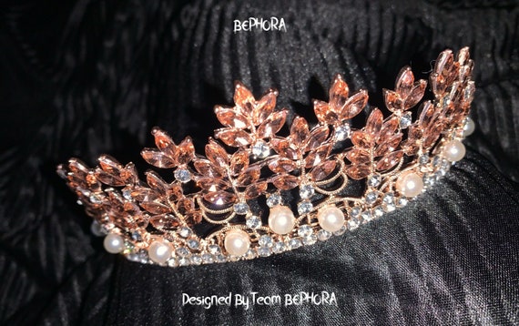 Tiara Regina Di Cristallo - Corona Donna Elegante Per Matrimoni, Feste E Eventi Speciali - Foto 7