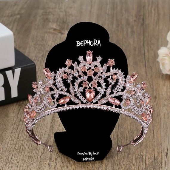 Tiara Con Strass E Zirconi - Diadema Da Principessa Per Matrimoni, Compleanni E Feste - Foto 6
