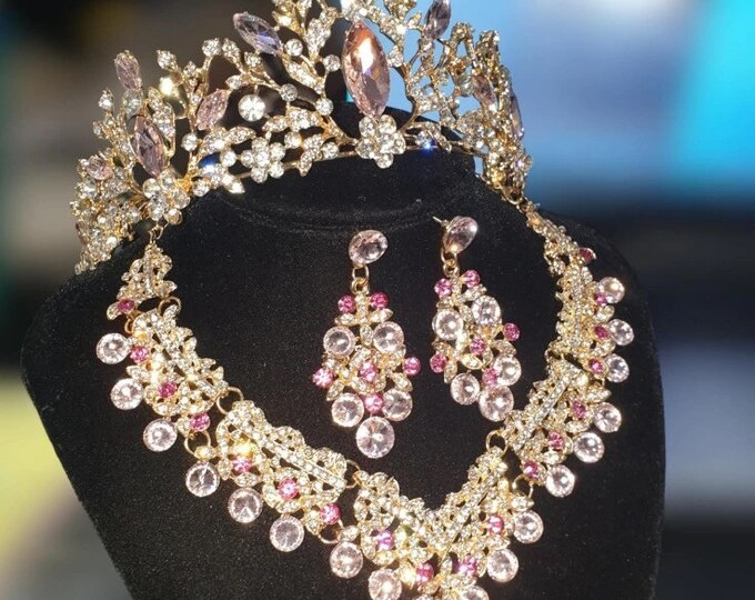 BEPHORA Handmade Jewelry Sets Baroque Crystal Queen King Tiaras and Crowns Women Pageant Diadem Ornaments Wedding Hair Jewelry Accessories