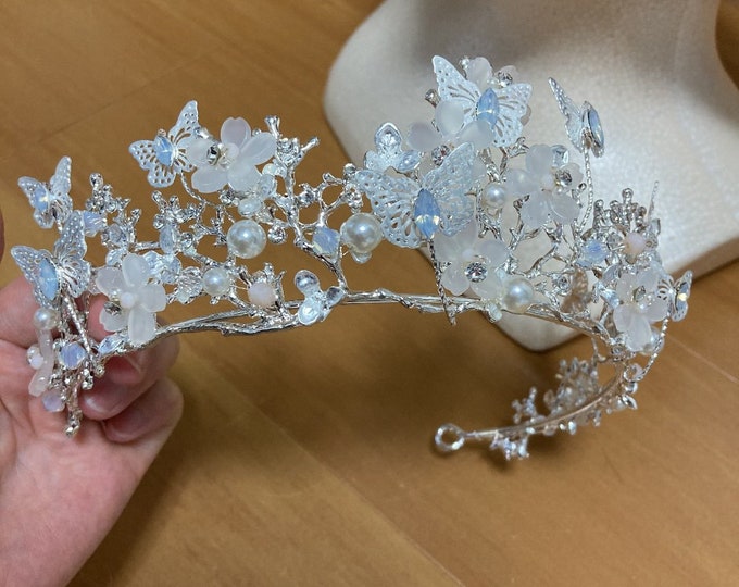 BEPHORA Handmade Bride Headdress Luxury Royal Queen Rose Gold Tiara and Crowns Women Pageant Prom Diadem  Wedding Hair Jewelry Accessories