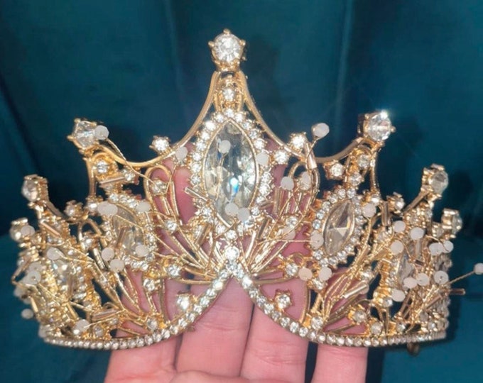 BEPHORA Handmade Rhinestone Gold 2023 Pageant Bride Luxury Queen Tiaras and Crowns Women Pageant Diadem Wedding Hair Jewelry Accessories