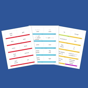 Flashcards latins Henle avec code couleur pour le défi A (unités 1-3)