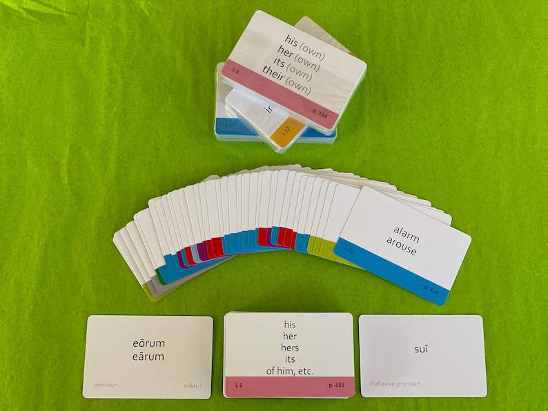 Challenge 2 Color-coded Henle Second Year Latin Flashcards - Etsy