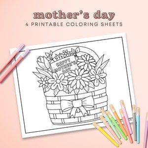 Mother's Day Coloring Sheets, Mother's Day Printable Coloring Sheets ...