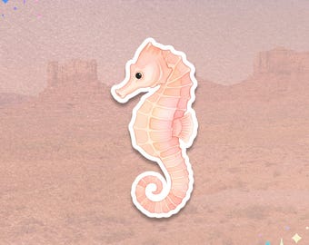 Seahorse Sticker | Ocean Animal Decal | Marine Life Graphic