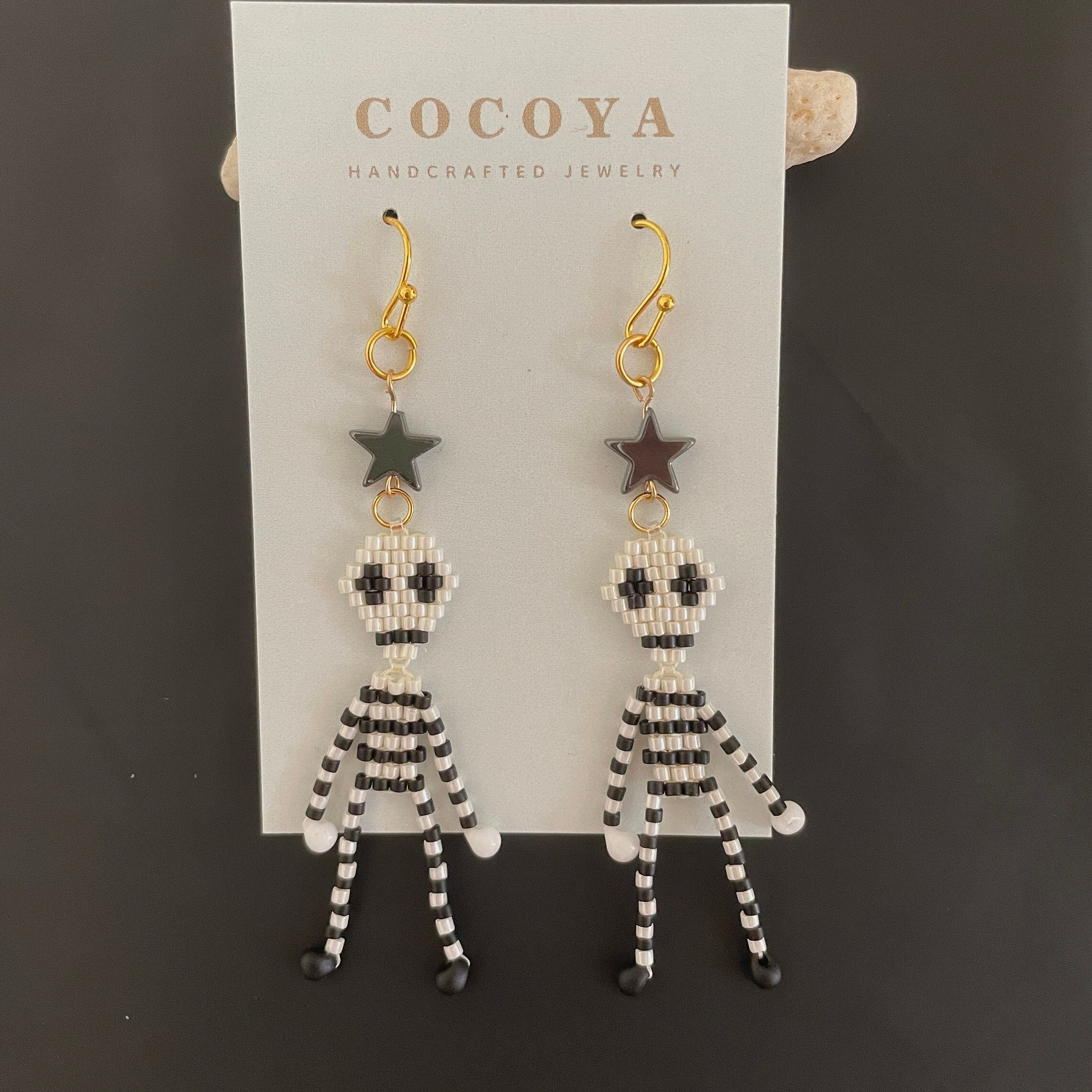 Spooky Cute Skeleton Earrings Fall Earrings Halloween Jewelry