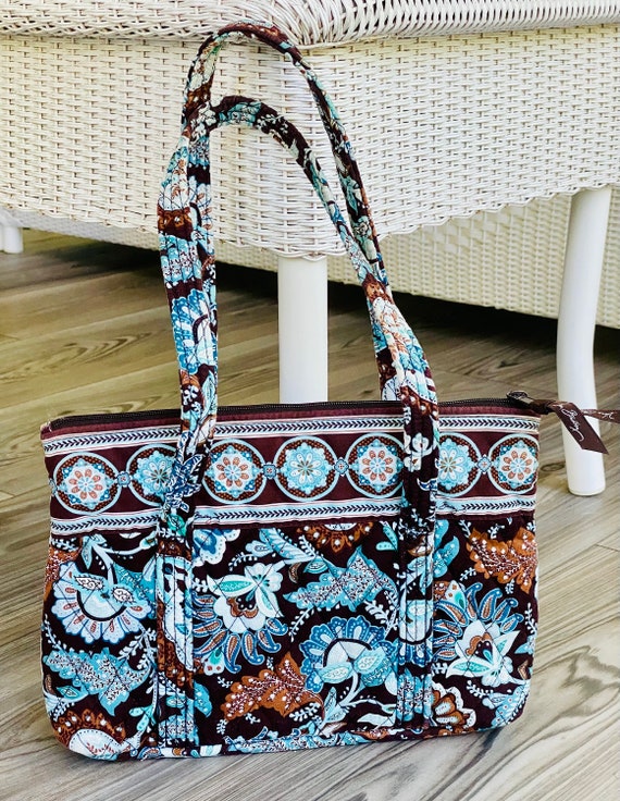 Vera Bradley JAVA BLUE Zip Top Purse - image 2