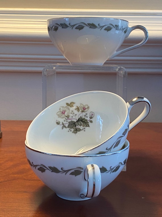 Vintage Flair Fine China Irene Teacup 4149 Set of 3 Etsy