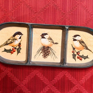 Lenox WINTER GREETINGS EVERYDAY Divided Condiment Tray