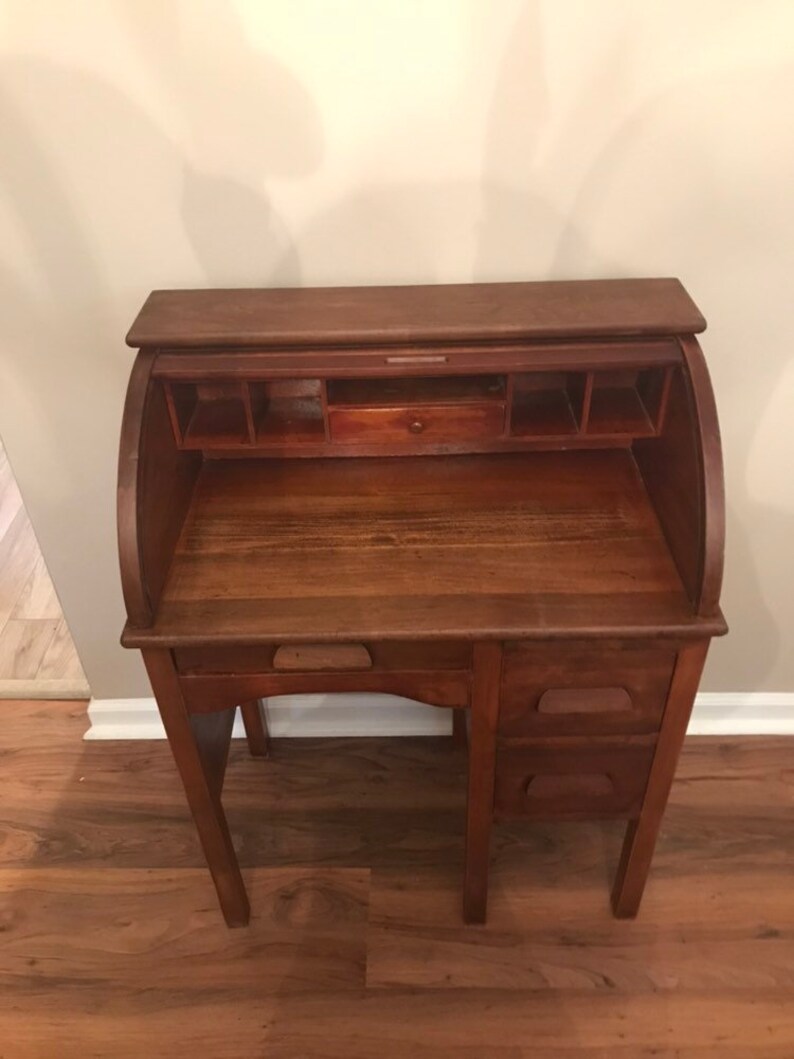 Vintage Childs Roll Top Desk