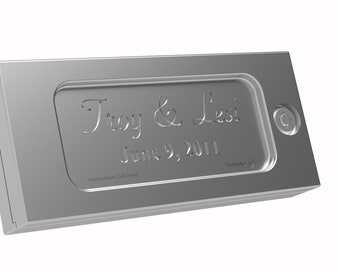 The Gift Vault - Personalized Aluminum Cash Vault - Engravable, Ideal Gift for All Occasions