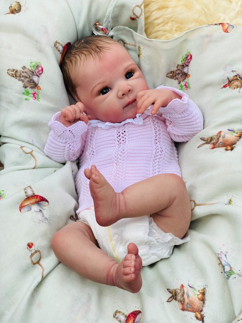 Reborn baby girl Bettie fake baby Vahni CUSTOM ORDER real life baby doll ultra realistic reborn top artist therapy dolls high end handmade image 6