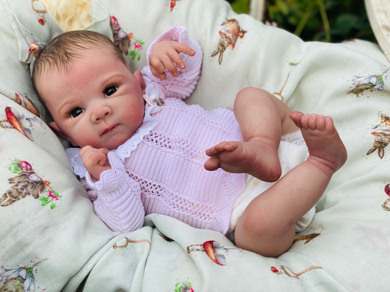 Reborn baby girl Bettie fake baby Vahni CUSTOM ORDER real life baby doll ultra realistic reborn top artist therapy dolls high end handmade image 5