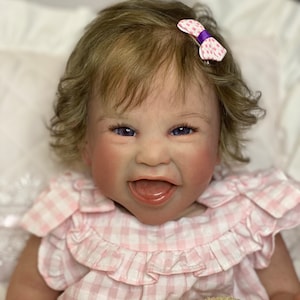 Reborn baby laughing girl Jupiter by Vahni Gowing CUSTOM order mono root