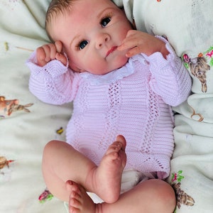 Reborn baby girl Bettie fake baby Vahni CUSTOM ORDER real life baby doll ultra realistic reborn top artist therapy dolls high end handmade image 3