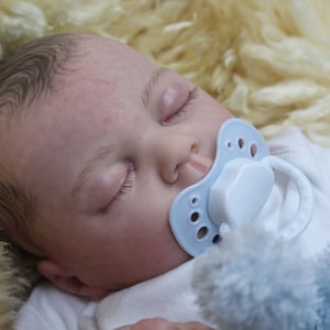 Reborn Baby Boy Joshua  sculpt from Reva Schick by Artist Vahni Gowing. CUSTOM MADE