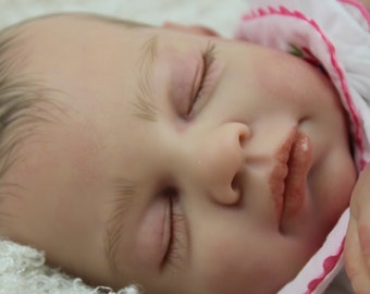 Custom made Reborn Baby Girl Rebecca from Reva Schick sculpt by Artist Vahni Gowing