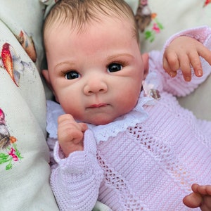 Reborn baby girl Bettie fake baby Vahni CUSTOM ORDER real life baby doll ultra realistic reborn top artist therapy dolls high end handmade image 9