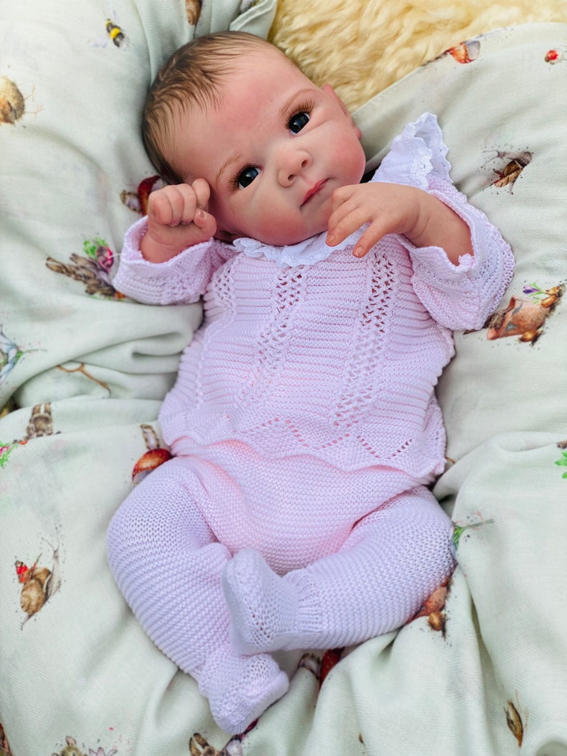 Reborn baby girl Bettie fake baby Vahni CUSTOM ORDER real life baby doll ultra realistic reborn top artist therapy dolls high end handmade image 4