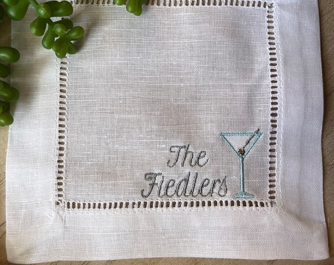Funny Embroidered Cocktail Napkins boozy Cocktail Napkins Etsy