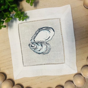 Oyster Cocktail Napkin | Waterside Linen Co