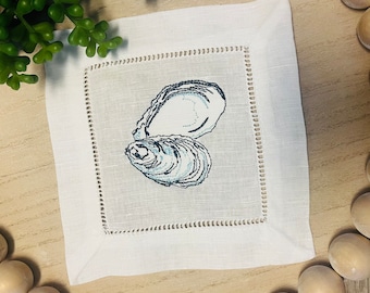 Oyster Cocktail Napkin | Waterside Linen Co