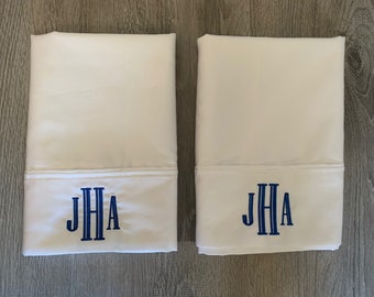 Monogrammed Standard Pillowcases