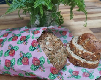 XXL Reusable Beeswax Bread Wrap: Eco-Friendly Food Storage