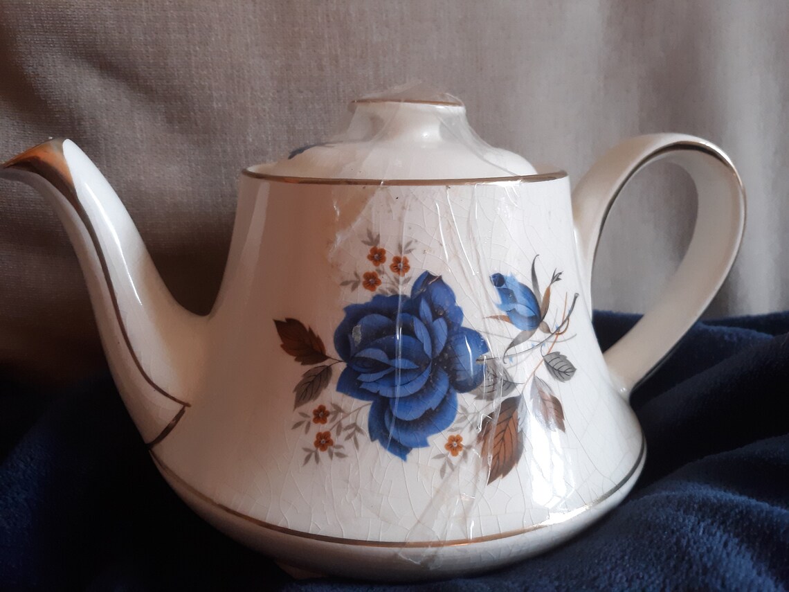 Vintage Arthur Wood Donegal England Floral Teapot Etsy