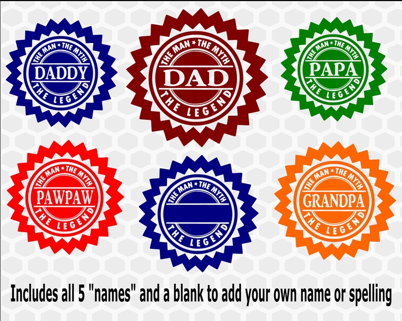 Download The Man The Myth The Legend Svg Fathers Day Svg Grandparents Etsy SVG, PNG, EPS, DXF File