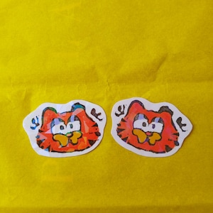 Sparkly Garf stickers :)!