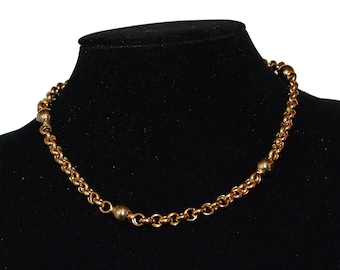 Gold Tone Chain Necklace