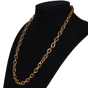 Vintage Agatha Paris Massive Golden Chain Necklace