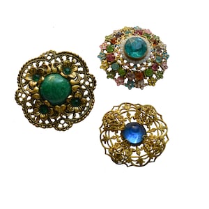 Vintage Czech Costume brooches