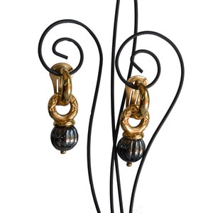 Vintage Agatha Goldene Ohrclips