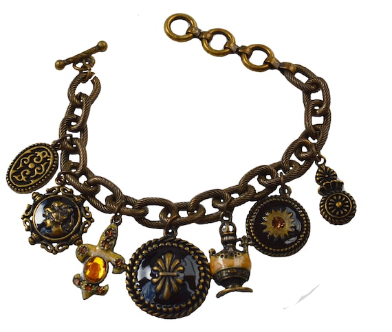 Bronze charm best sale bracelet
