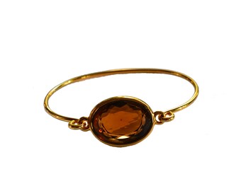 Vintage Monet Gold Tone Bangle Bracelet